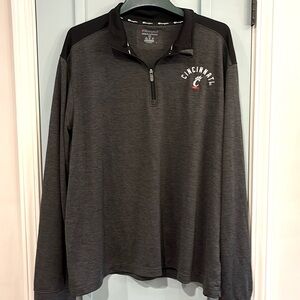 Champion 2xL men’s quarter zip university of Cincinnati gray and black